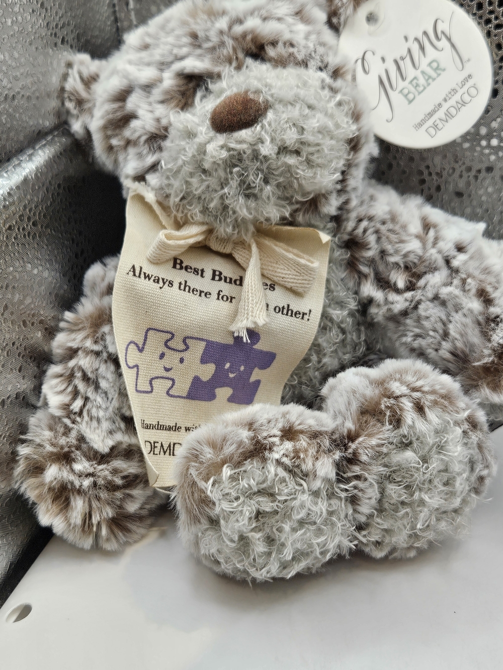 DEMDAco Plush Teddy Bear - Cream & Brown Kids Accessory